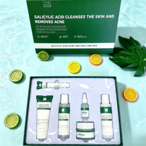 Kit de cuidados com a pele com ácido salicílico